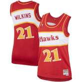 Dominique Wilkins Atlanta Hawks Women's Hardwood Classics Swingman Jersey Red - Mitchell & Ness