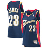 LeBron James Cleveland Cavaliers Women's Hardwood Classics Swingman Jersey Navy - Mitchell & Ness
