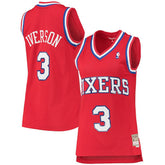 Allen Iverson Philadelphia 76ers Women's 2002/03 Hardwood Classics Swingman Jersey Red - Mitchell & Ness outlet