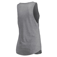 Portland Trail Blazers Women's Quality Time Open Scoop Neck Tri-Blend Tank Top Heathered Gray - Fanatics