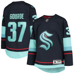 Yanni Gourde Seattle Kraken Youth Home Premier Player Jersey - Deep Sea Blue | US 4441157