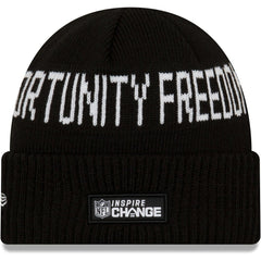 Cleveland Browns New Era Team Social Justice Cuffed Knit Hat - Black Hats