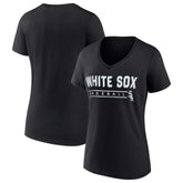 Chicago White Sox Fanatics Women's One & Only V-Neck T-Shirt - Black T-shirts