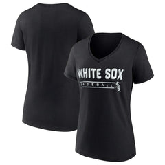 Chicago White Sox Fanatics Women's One & Only V-Neck T-Shirt - Black T-shirts