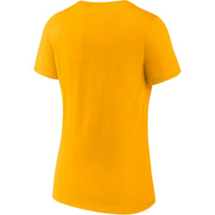 Nashville Predators Fanatics Women's 2-Pack V-Neck T-Shirt Set - Gold/Heathered Gray | US 4444042