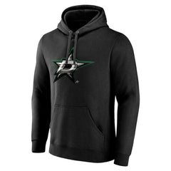 Dallas Stars Personalized Midnight Mascot Logo Pullover Hoodie - Black | US 4444386