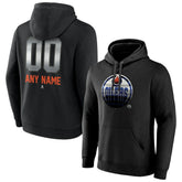 Edmonton Oilers Personalized Midnight Mascot Logo Pullover Hoodie - Black | US 4444388