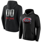 Montreal Canadiens Personalized Midnight Mascot Logo Pullover Hoodie - Black | US 4444392