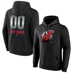 New Jersey Devils Personalized Midnight Mascot Logo Pullover Hoodie - Black | US 4444394