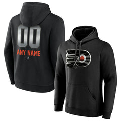 Philadelphia Flyers Personalized Midnight Mascot Logo Pullover Hoodie - Black | US 4444397