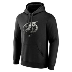 Tampa Bay Lightning Personalized Midnight Mascot Logo Pullover Hoodie - Black | US 4444401