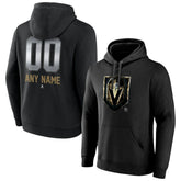 Vegas Golden Knights Personalized Midnight Mascot Logo Pullover Hoodie - Black | US 4444404