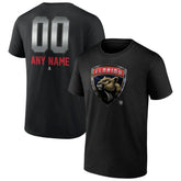 Florida Panthers Personalized Midnight Mascot Logo T-Shirt - Black | US 4444418