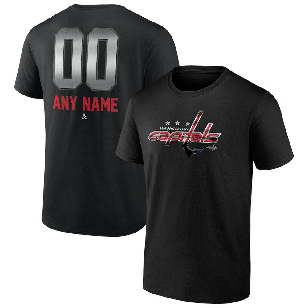 Washington Capitals Personalized Midnight Mascot Logo T-Shirt - Black | US 4444434