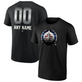 Winnipeg Jets Personalized Midnight Mascot Logo T-Shirt - Black | US 4444435
