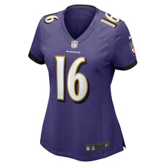 Tylan Wallace Baltimore Ravens Women's Game Jersey - Purple Jerseys