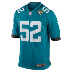 DaVon Hamilton Jacksonville Jaguars Game Jersey - Teal Jerseys