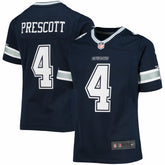 Dak Prescott Dallas Cowboys Girls Youth Team Game Jersey - Navy Jerseys
