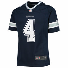 Dak Prescott Dallas Cowboys Girls Youth Team Game Jersey - Navy Jerseys