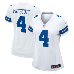 Dak Prescott Dallas Cowboys Women's Team Game Jersey - White Jerseys
