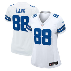 CeeDee Lamb Dallas Cowboys Women's Game Jersey - White Jerseys