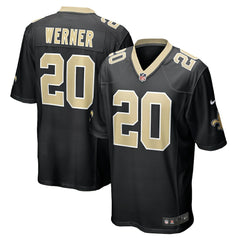Pete Werner New Orleans Saints Game Jersey - Black Jerseys
