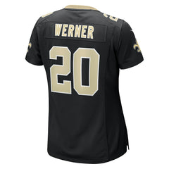 Pete Werner New Orleans Saints Women's Game Jersey - Black Jerseys