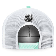 Seattle Kraken Fanatics 2022 NHL Draft Authentic Pro On Stage Trucker Adjustable Hat - Navy/White | US 4464798