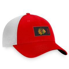 Chicago Blackhawks Fanatics Authentic Pro Rink Trucker Snapback Hat - Red | US 4464924