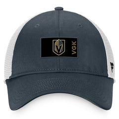 Vegas Golden Knights Fanatics Authentic Pro Rink Trucker Snapback Hat - Charcoal/White | US 4464930