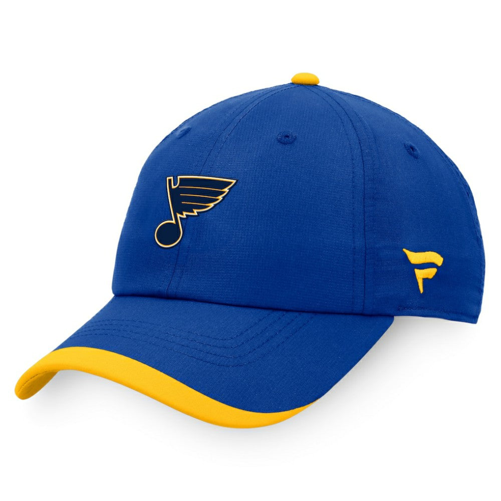 St. Louis Blues Fanatics Authentic Pro Rink Pinnacle Adjustable Hat - Blue | US 4465016
