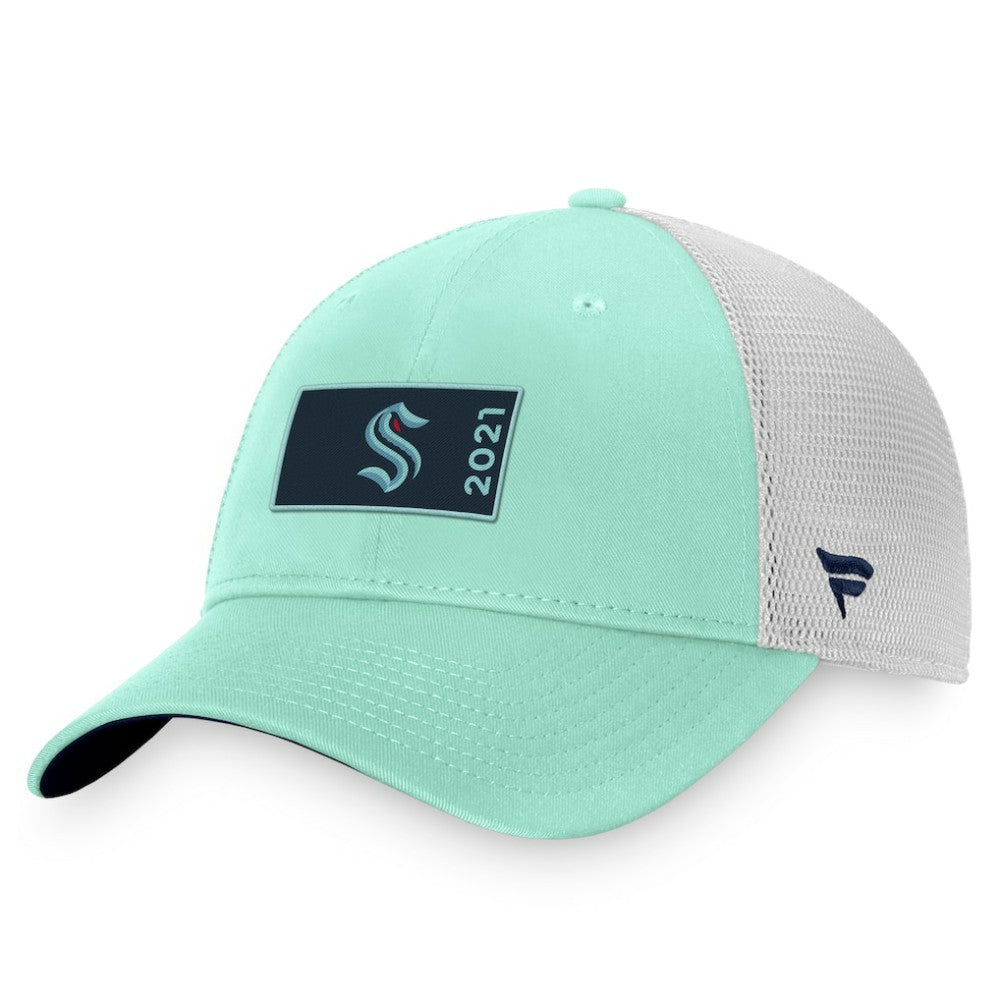 Seattle Kraken Fanatics Authentic Pro Rink Trucker Snapback Hat - Light Blue/White | US 4465080
