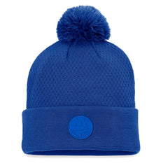 New York Islanders Fanatics Women's Authentic Pro Road Cuffed Knit Hat with Pom - Royal | US 4465291