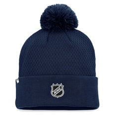 Seattle Kraken Fanatics Women's Authentic Pro Road Cuffed Knit Hat with Pom - Deep Sea Blue | US 4465302
