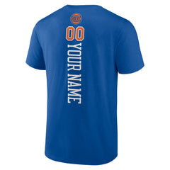 New York Knicks Personalized Playmaker Team T-Shirt Blue
