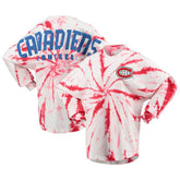 Montreal Canadiens Women's Spiral Tie-Dye Long Sleeve T-Shirt - Red | US 4472551