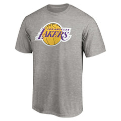 LeBron James Los Angeles Lakers #6 Playmaker Name & Number T-Shirt Heathered Gray
