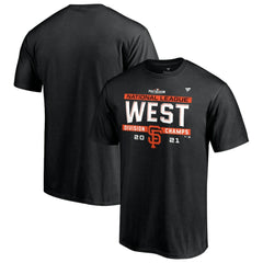 San Francisco Giants Fanatics 2021 NL West Division Champions Locker Room T-Shirt - Black T-shirts