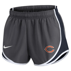 Chicago Bears Women's Team Logo Performance Tempo Shorts - Charcoal Shorts