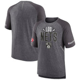 Brooklyn Nets 2022 Noches Ene-Be-A Core Shooting Raglan T-Shirt Heathered Gray - Fanatics