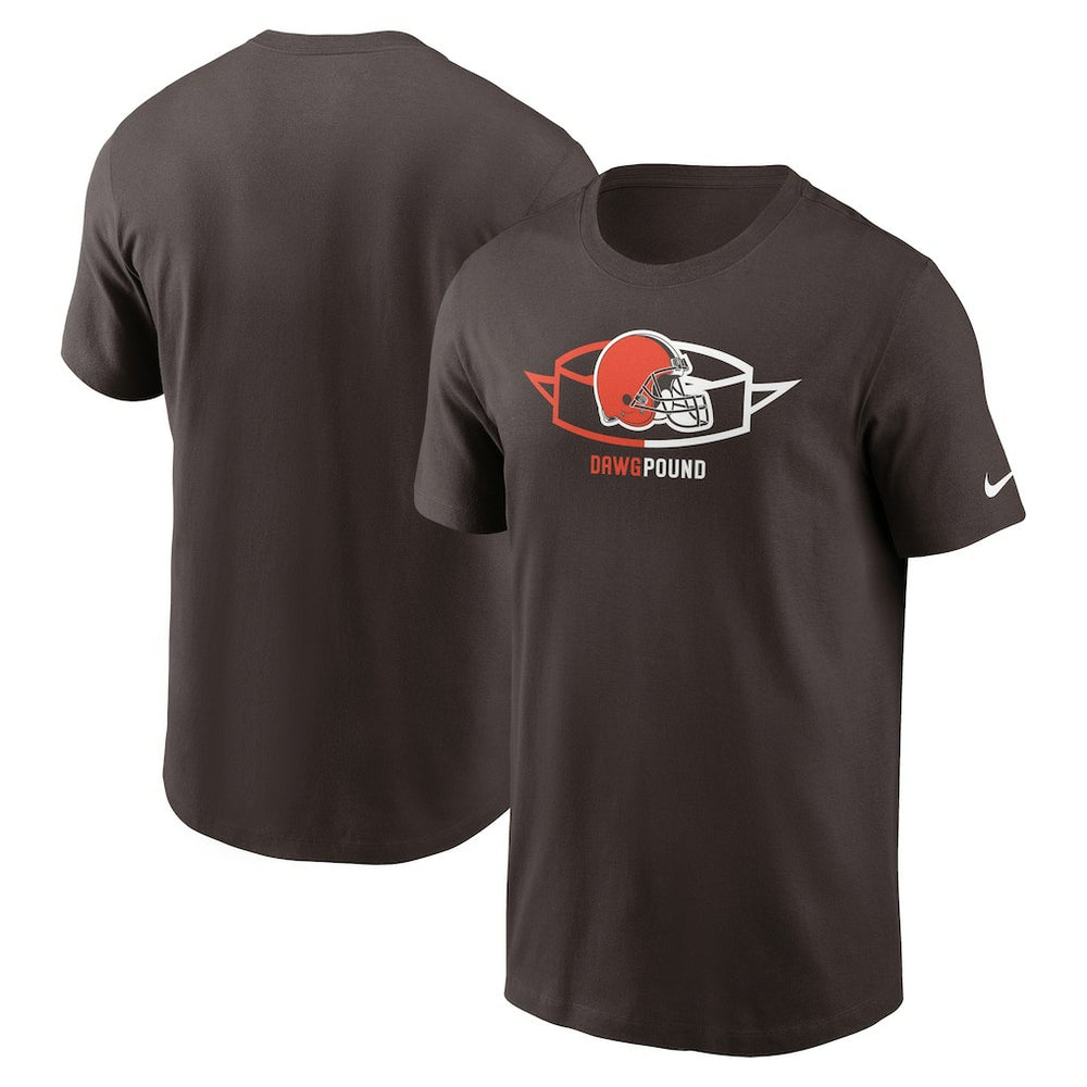 Cleveland Browns Essential Local Phrase T-Shirt - Brown T-shirts