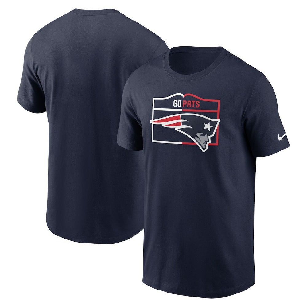 New England Patriots Essential Local Phrase T-Shirt - Navy T-shirts