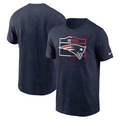 New England Patriots Essential Local Phrase T-Shirt - Navy T-shirts