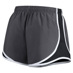 Las Vegas Raiders Women's Plus Size Logo Performance Tempo Shorts - Charcoal Shorts