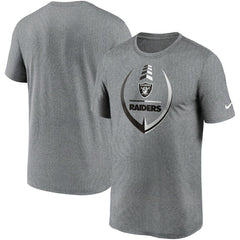 Las Vegas Raiders Icon Legend Performance T-Shirt - Heathered Gray T-shirts