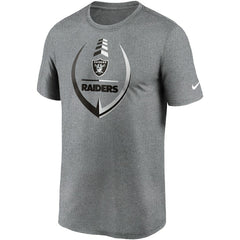 Las Vegas Raiders Icon Legend Performance T-Shirt - Heathered Gray T-shirts