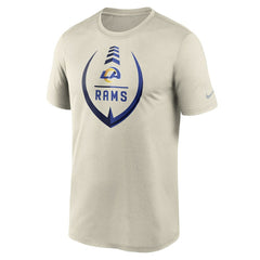 Los Angeles Rams Icon Legend Performance T-Shirt - Bone T-shirts