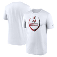 Tampa Bay Buccaneers Icon Legend Performance T-Shirt - White T-shirts