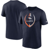 Denver Broncos Icon Legend Performance T-Shirt - Navy T-shirts