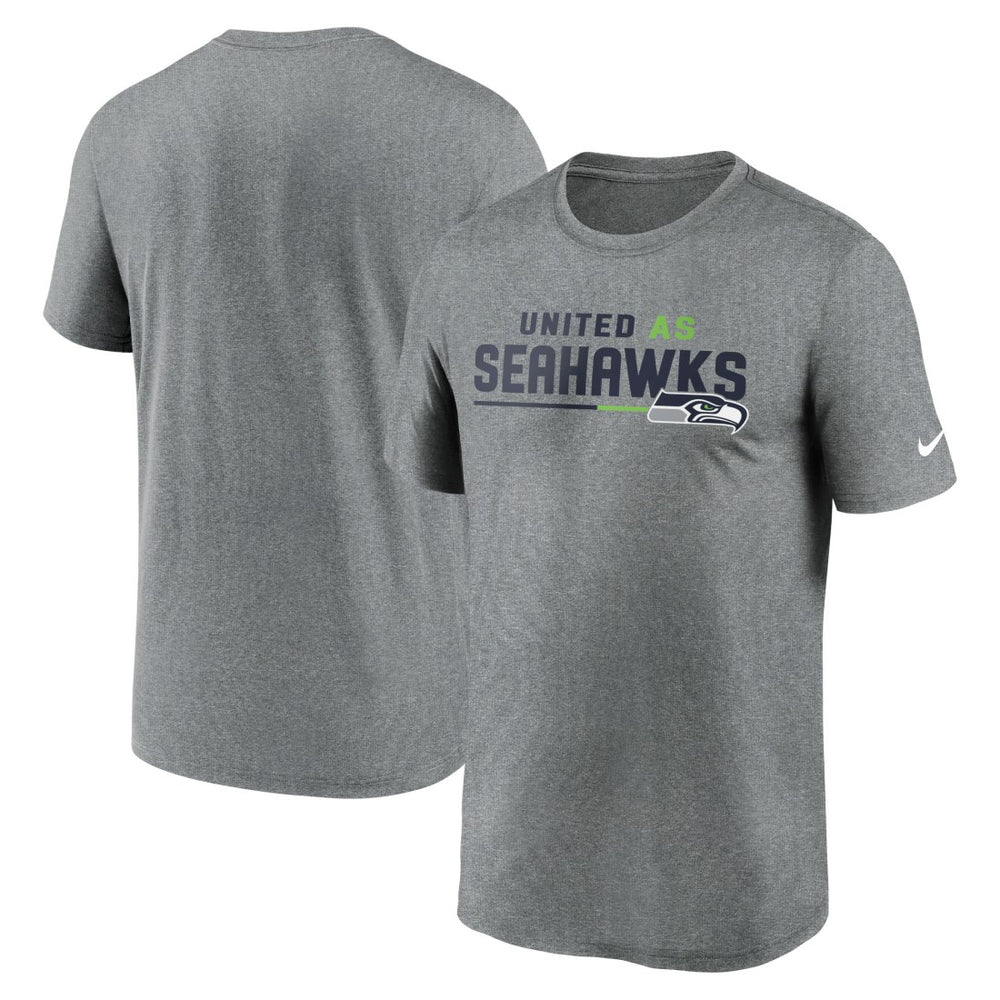 Seattle Seahawks Legend Team Shoutout Performance T-Shirt - Heather Gray T-shirts